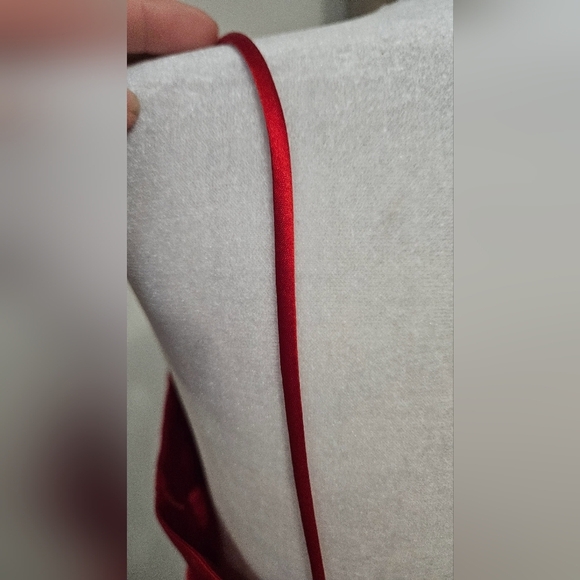 ZARA Ruched Tie Bodycon Satin Mini Dress In Red. Size XS - Picture 13 of 16